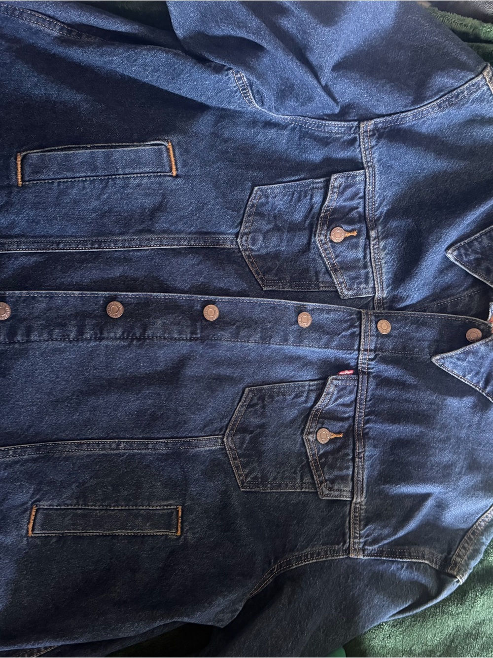 Levi's Dark Blue Denim Jean Jacket - Picture 6 of 7